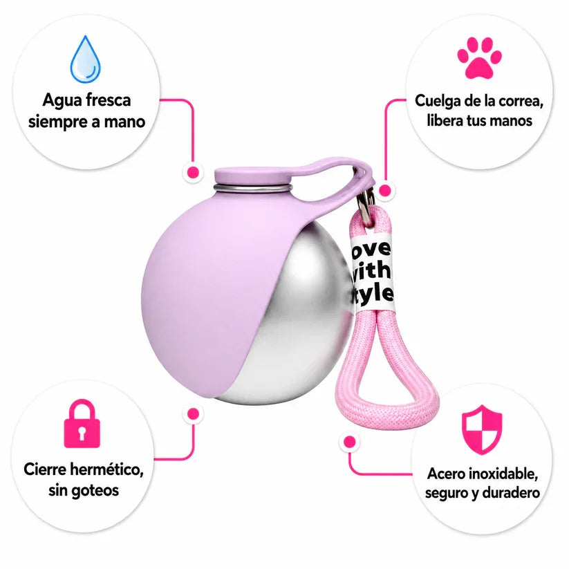 Gourde Nomade™ — Distributeur d'Eau Portable pour Chien