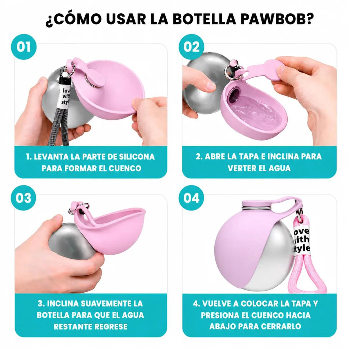 Gourde Nomade™ — Distributeur d'Eau Portable pour Chien